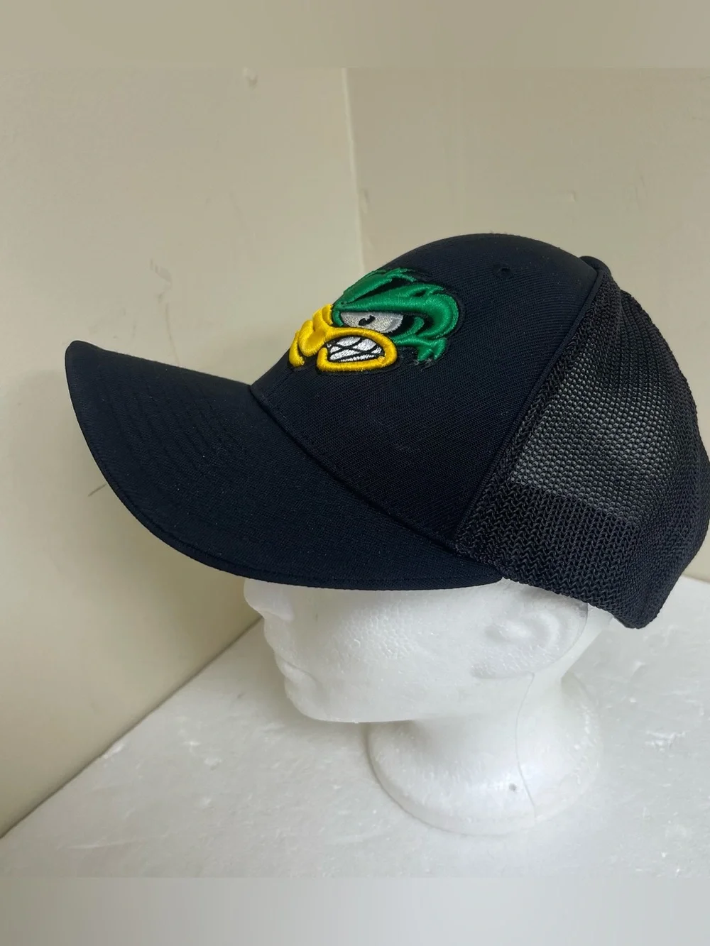 Pacific Headwear Angry Duck Stitched Logo Hat Cap Size L/Xl Black - Picture 2 of 4
